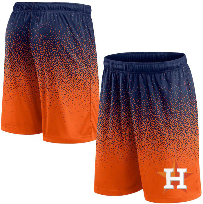 Men's Houston Astros Navy/Orange Ombre Shorts